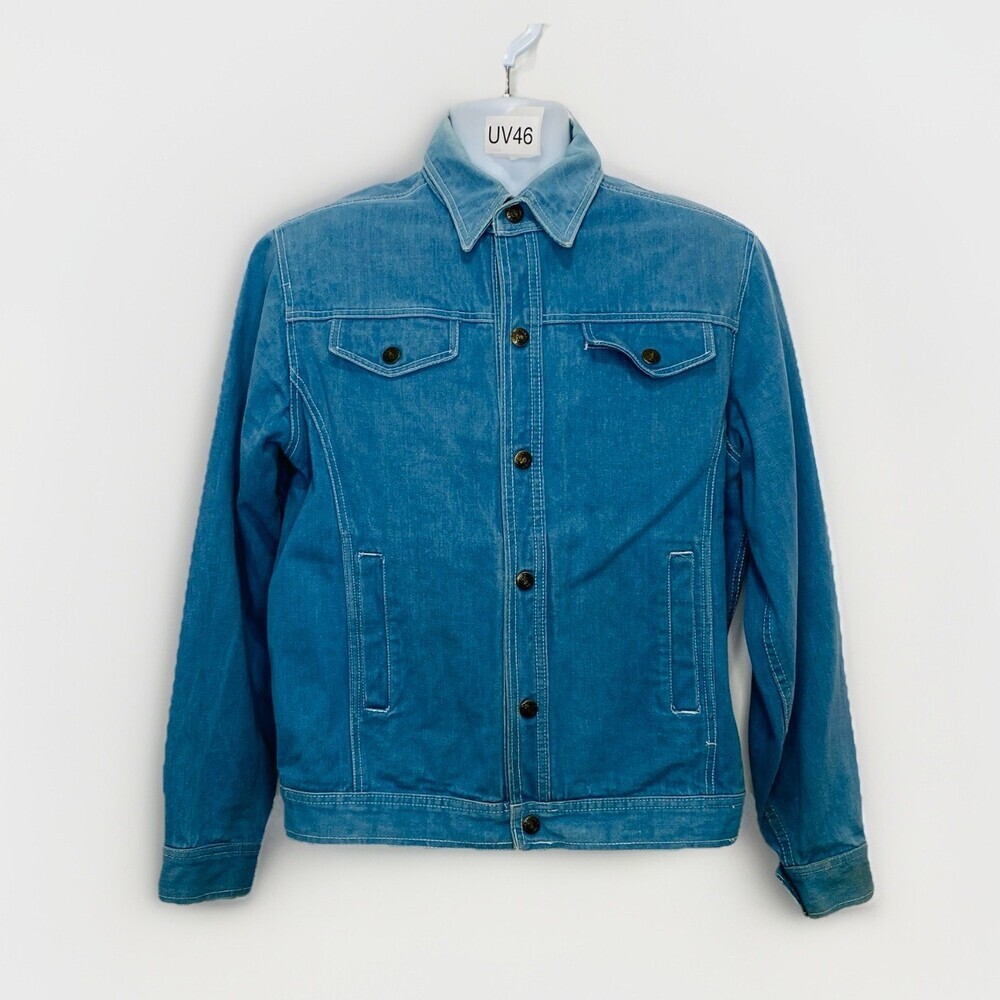 Vintage Cimone Light Denim Jean Jacket Size Large Men’s Norway Trucker Jacket